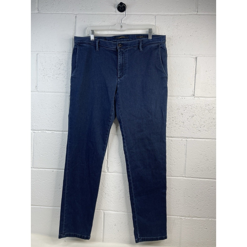 Alberto Denim Soft Cosy Jeans Mens 34x30 ‎ Blue Wash Slim Fit Pants